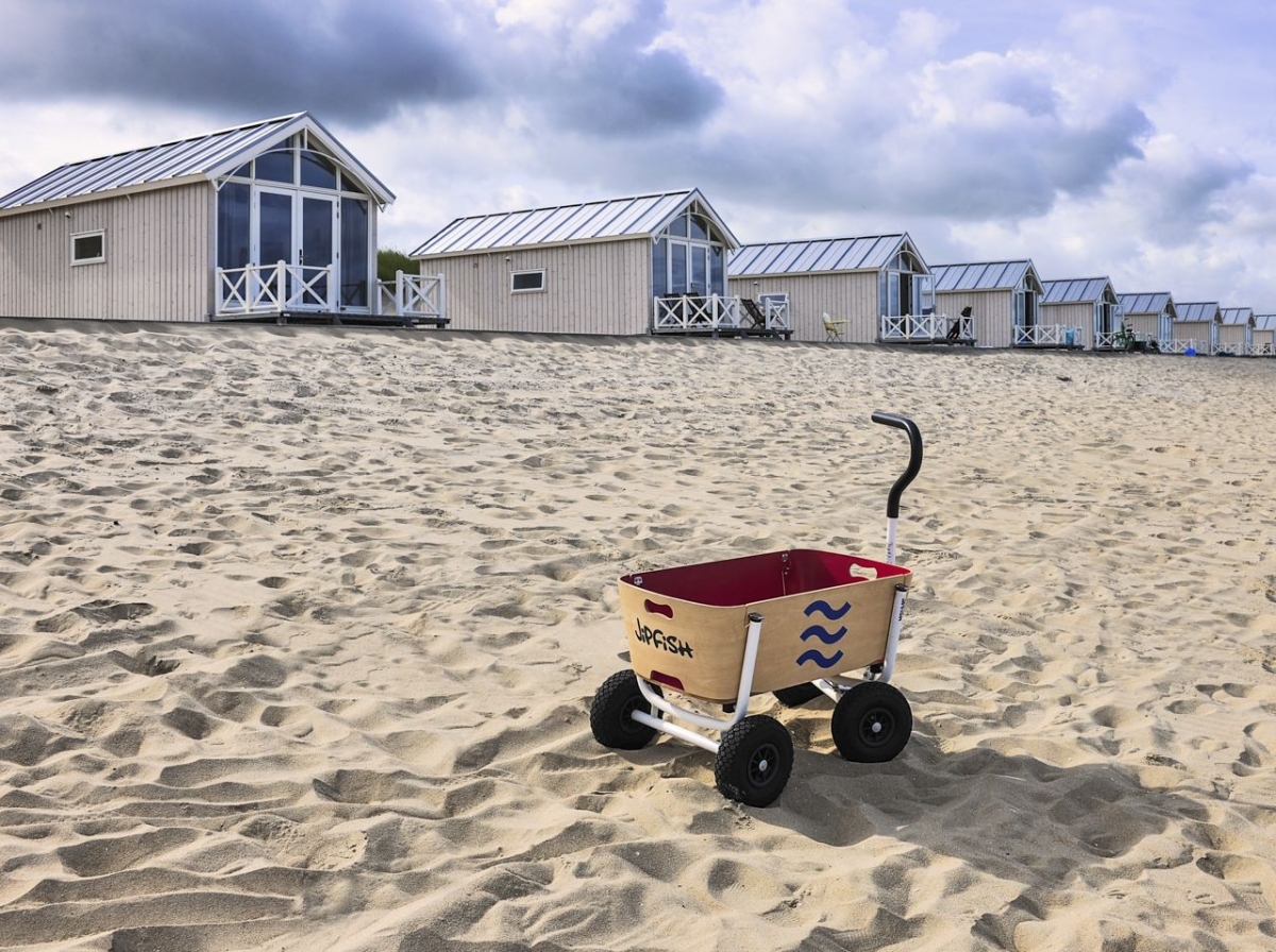 Strandhuisjes op het strand