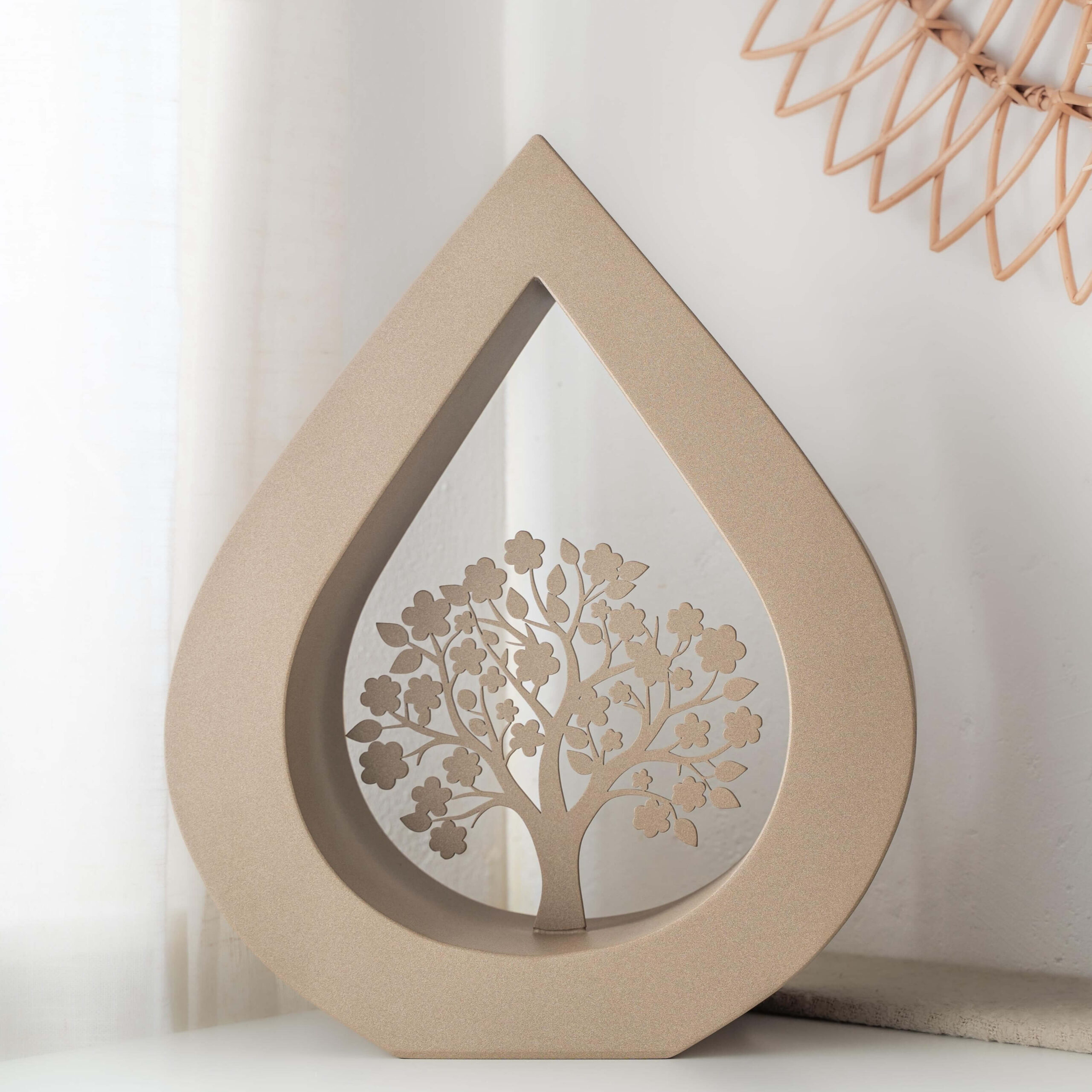 RVS-gecoat Druppel 'Arbor Vitea' (Boom des Levens)